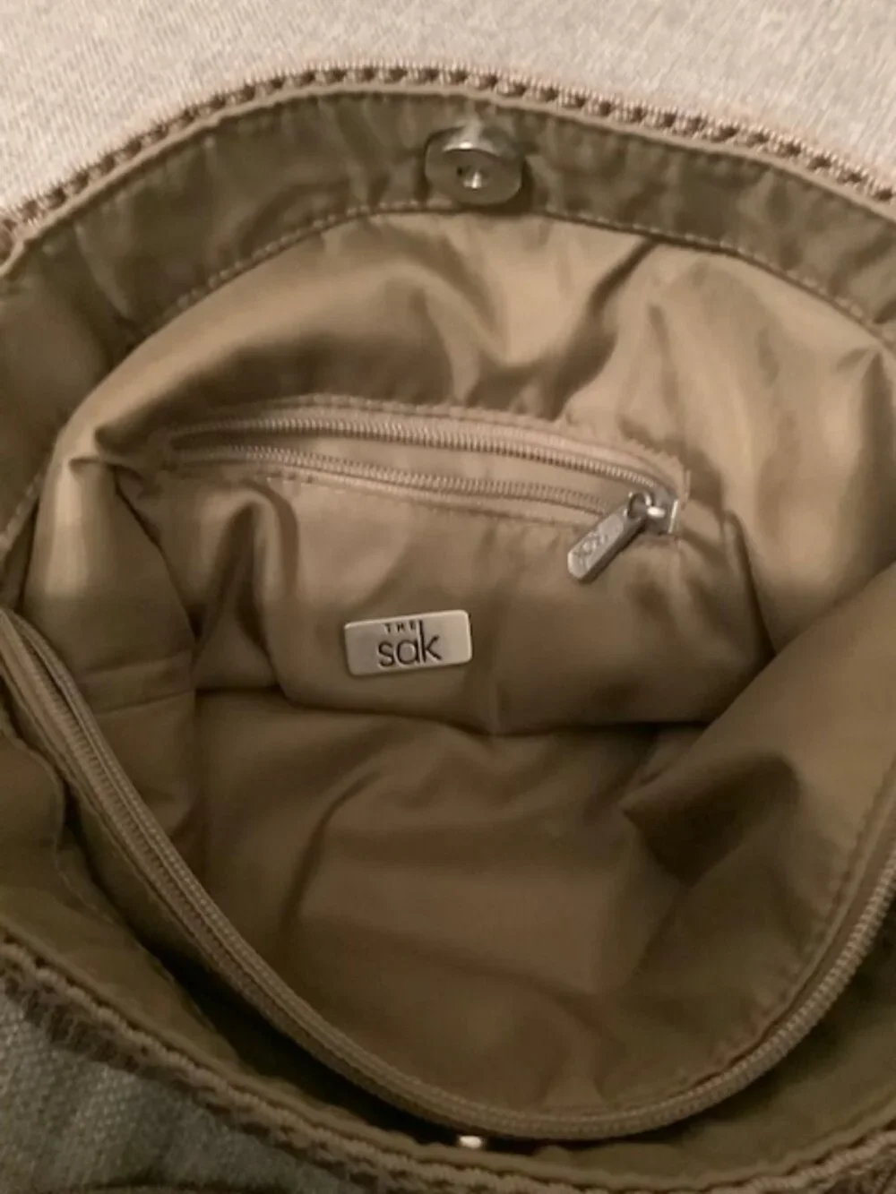 PRICE DROP!!! The Sak Crochet Neutral Beige Shoulder Bag - Picture 5 of 9